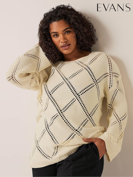 Evans Diamond Pointelle Jumper (B39962) | €30
