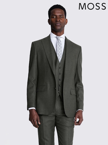 Verde - Regular - Moss Tailored Fit Army Performance Jacket (B40002) | 267 €