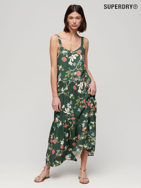 Superdry Woven Tiered Maxi Dress (B40042) | 373 LEI