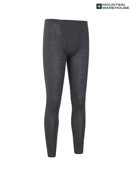 Mountain Warehouse Light Black Mens Merino II Thermal Baselayer Pants (B40131) | 238 QAR