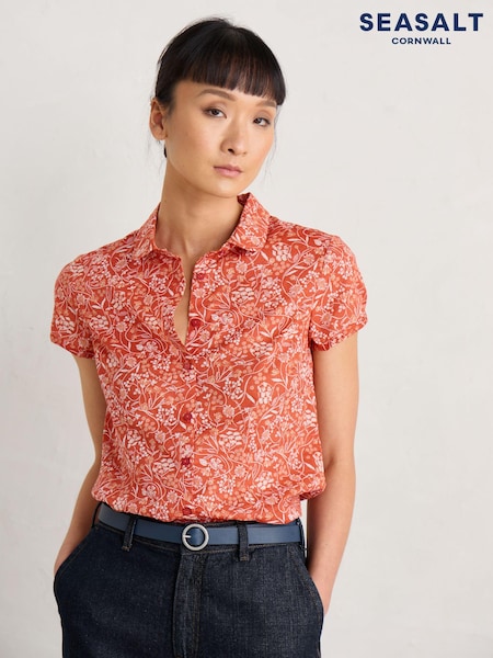 Seasalt Cornwall Orange Rushmaker Shirt (B40192) | €26