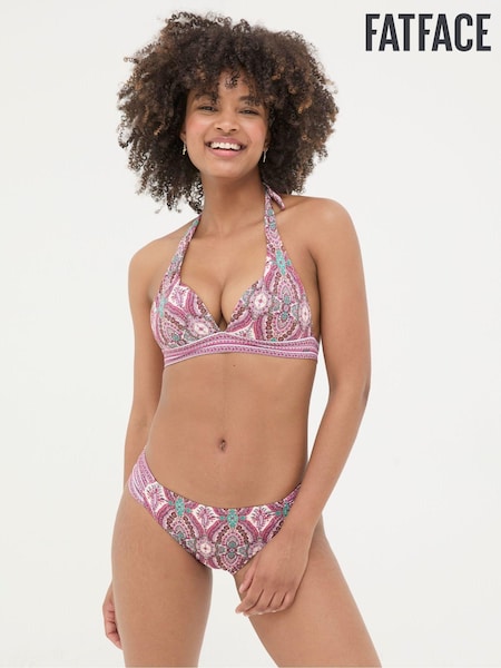 FatFace Cody Pink Detail Paisley Bikini Top (B40420) | €12.50