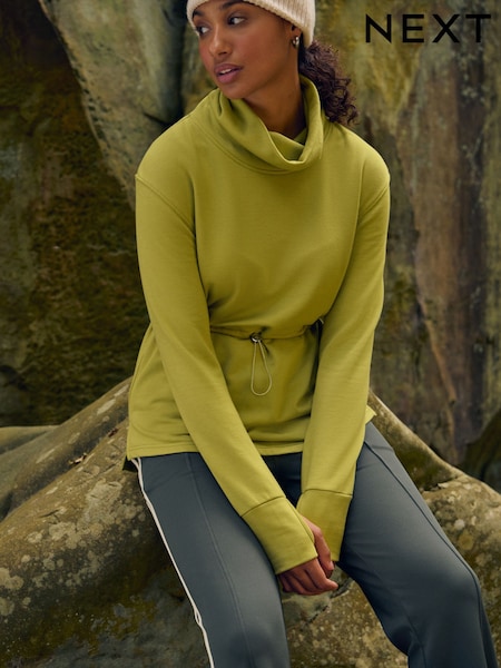 Green Active Cowl Neck Sweat Top (B40582) | €17