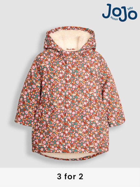 JoJo Maman Bébé Hooded Cosy Lined Printed Parka (B40592) | 79 € - 85 €