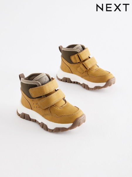 Tan Brown Touch Fastening Warm Lined Hiker Boots (B40630) | €18.50 - €21.50