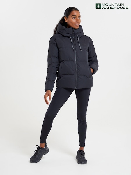 Mountain Warehouse Black Womens Cosy Extreme Short Down Jacket (B40656) | €163