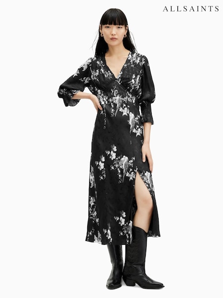 AllSaints Black Ani Iona Dress (B40772) | €159
