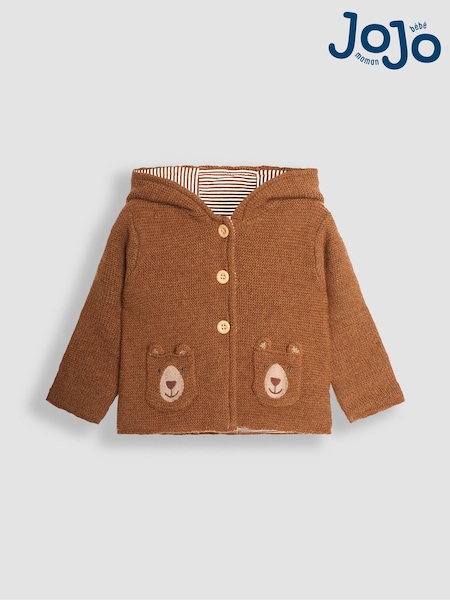 JoJo Maman Bébé Bear Hooded Baby Cardigan (B40859) | € 34