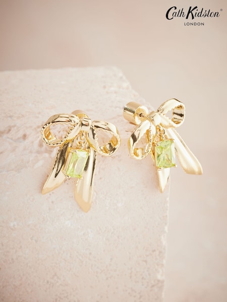 Cath Kidston Gold Tone Bow Earrings (B40962) | €15