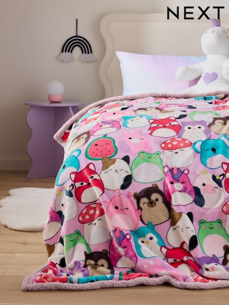 Purple Squishmallows Super Soft Fleece Throw Blanket (B41024) | AED130 - AED194