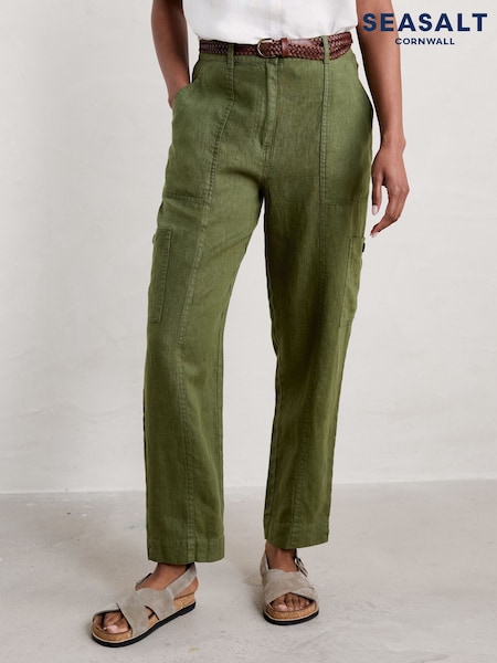 Seasalt Cornwall Green Rock Pipit Trousers (B41117) | €39