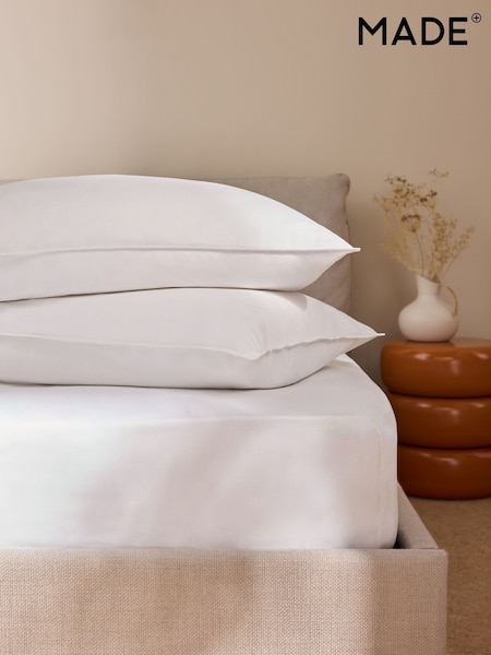 MADE.COM White Cosy Washed Cotton Pillowcase Set of 2 (B41153) | €20