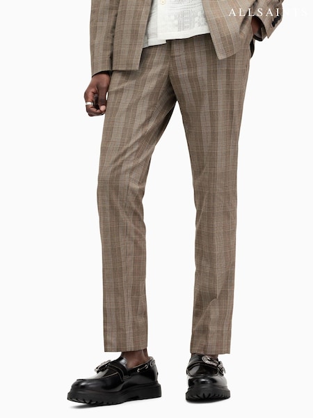 AllSaints Brown Maffrett Trousers (B41175) | €95