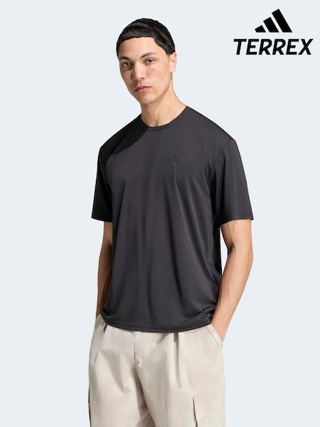 Black - Regular Adidas Terrex Multi Climacool Logo Tech T-shirt