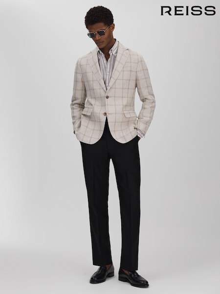 Oscar Jacobson Cotton Twill Tailored Fit Trousers (B41344) | 1,232 QAR