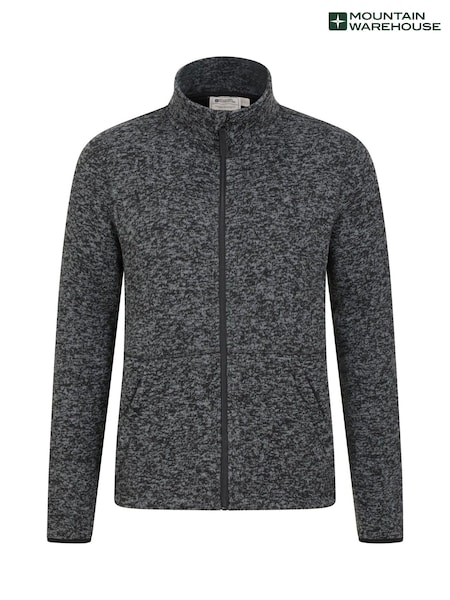 Mountain Warehouse Black Mens Idris II Full-Zip Fleece Jacket (B41648) | R$ 475