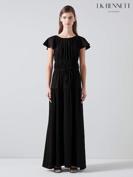 LK Bennett Cotton Lenzing™ EcoVero™ Viscose Carla Maxi Dress (B41712) | 747 LEI