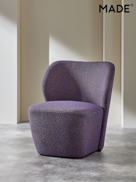 MADE.COM Cobalt Blue Pax Boucle Topeka Accent Chair (B41723) | €410