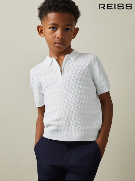 Reiss Rizzo Half-Zip Knitted Polo Shirt (B41738) | € 55