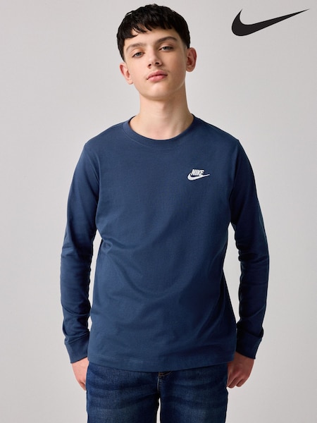 Nike Futura Logo Long Sleeve 100% Cotton T-shirt (B41778) | 145 zł