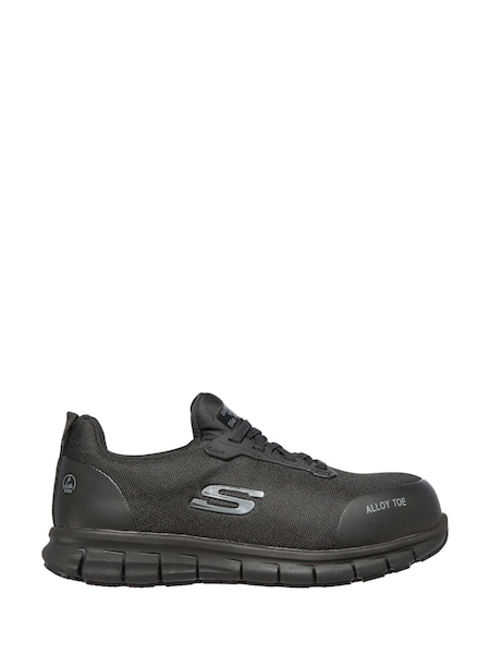 Skechers Black Womens Work: Sure Track Jixie Slip Resistant Stretch Lace Trainers (B41807) | €60