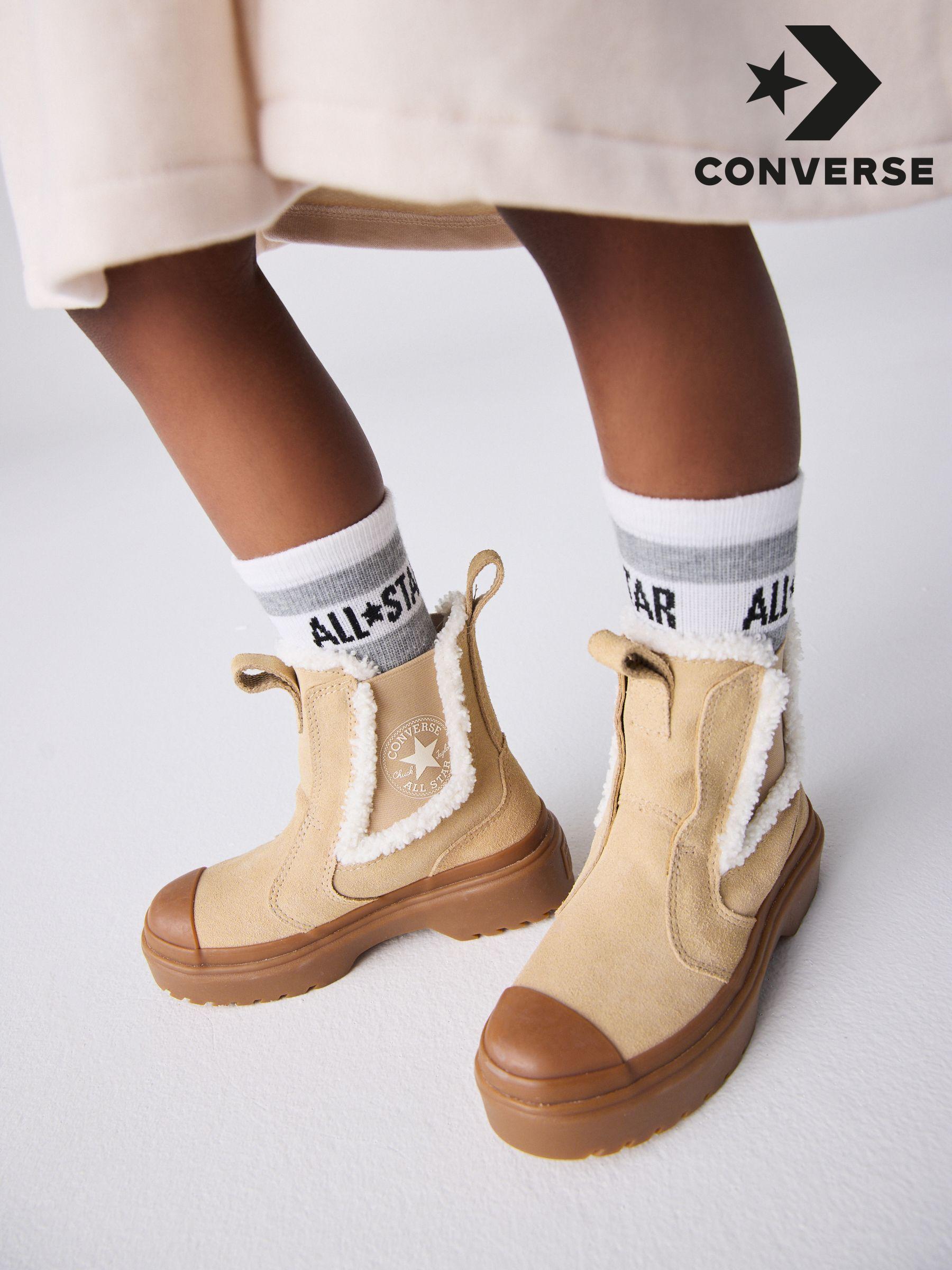 Fleece lined converse boots store