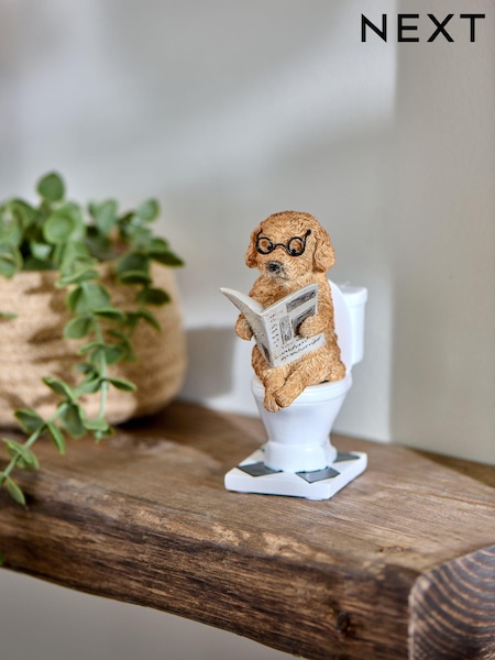 Natural Charlie the Cockapoo Bathroom Ornament (B42072) | kr111