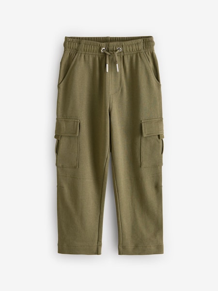 Khaki Green Regular Fit Cargo Cotton-Rich Joggers (3-16yrs) (B42087) | €21 - €28