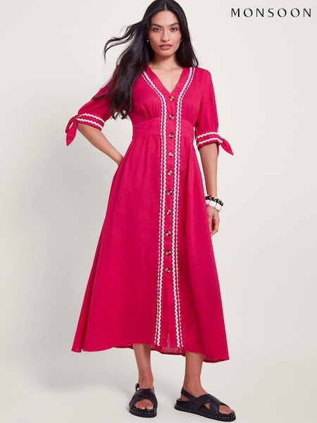 Monsoon Lita Ric Rac Dress (B42260) | 268 LEI