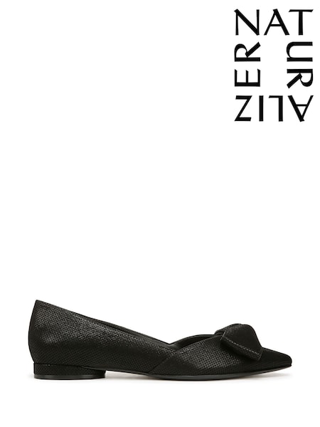 Naturalizer Havana-Bow Wide Fit Leather Ballet Flat Shoes (B42282) | €171