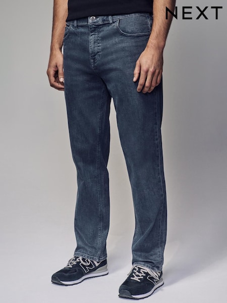 Grey Steel Straight Fit Classic Stretch Jeans (B42349) | €37