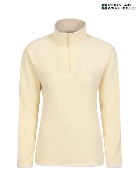 Mountain Warehouse Yellow Womens Montana Half Zip Fleece (B42380) | ₪126