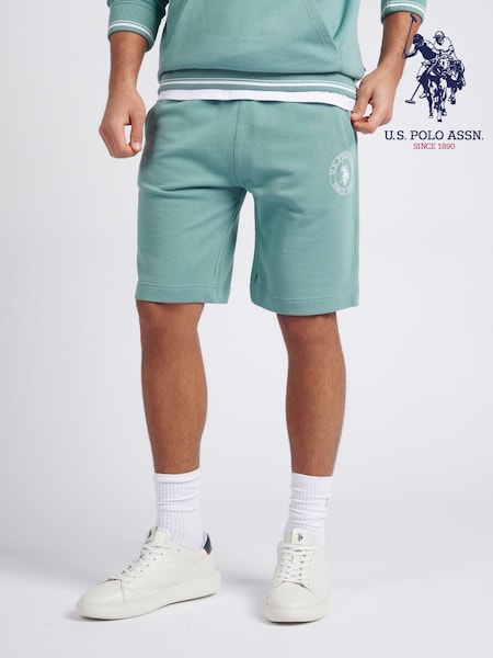 U.S. Polo Assn. Blue Mens Classic Fit 100% Cotton Tipped Shorts (B42427) | €31