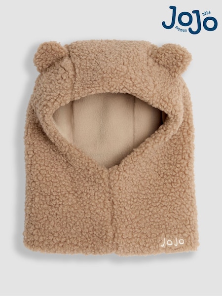 JoJo Maman Bébé Light Brown Bear Balaclava Hat (B42452) | €30