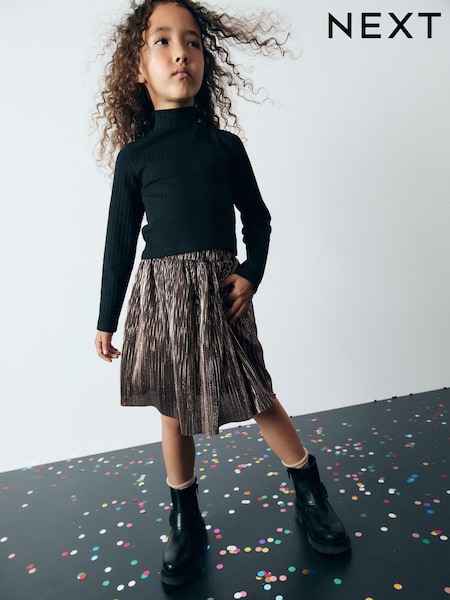 Gold Metallic Skirt (3-16yrs) (B42469) | €10 - €14