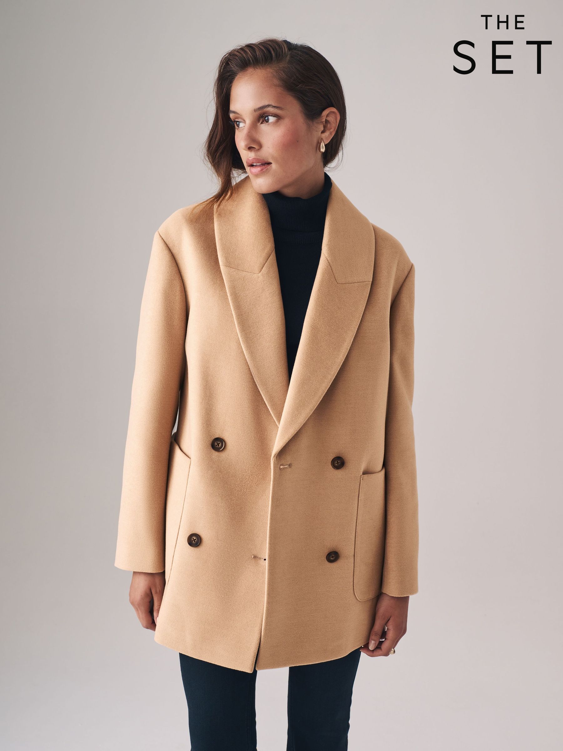 Curve Brown Coatigan Short Coats Next Luxembourg