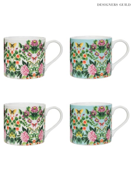 Designers Guild Ikebana Damask Mugs Set Of 4 (B42632) | ‏201‏₪