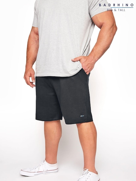 BadRhino Big & Tall Black Essential Joggers Shorts (B42794) | €27