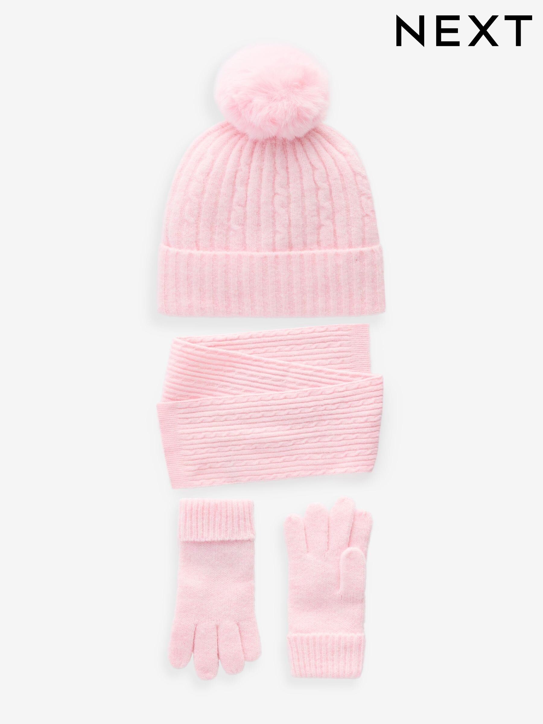 Children's hat scarf and gloves set next 2025