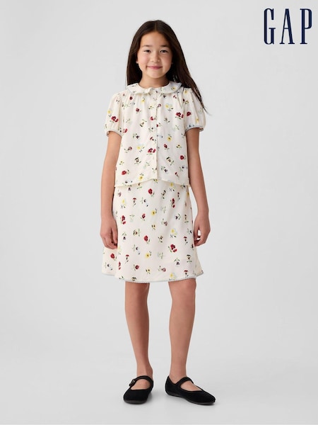 Gap Cream x DÔEN Kids Floral Skirt (B42900) | €23