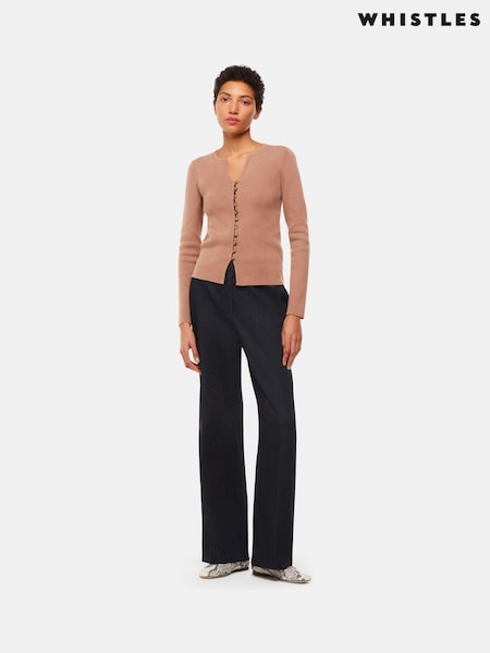 Whistles Ribbed Button Through Cardigan (B43035) | € 67