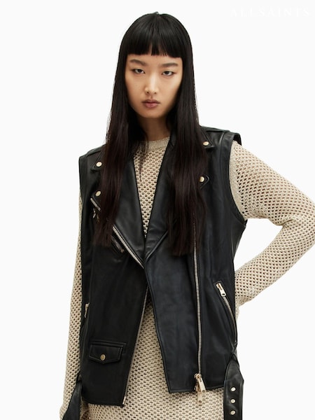 AllSaints AllSaints Billie Black Gilet (B43147) | €198