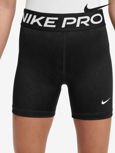 Nike Black Pro Dri-FIT Tonal Print Shorts (B43318) | €44