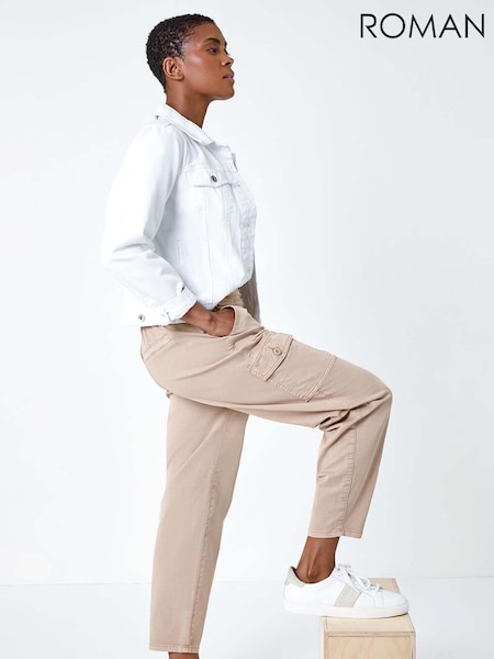 Roman Natural Casual Cargo Stretch Trousers (B43403) | €58