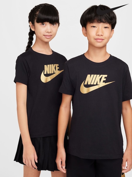 Črna/zlata - Nike HBR Logo T-Shirt (B43426) | € 18