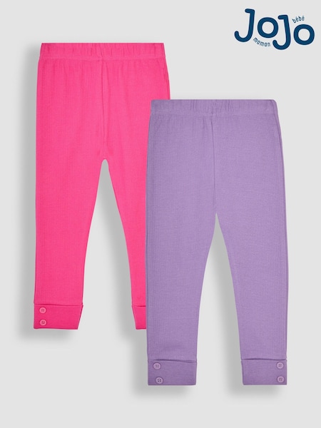 JoJo Maman Bébé 2-Pack Rib Leggings (B43595) | 30 €