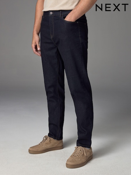 Sininen Indigo Huuhtelu - Regular Tapered Fit Classic Stretch Jeans (B43878) | €39
