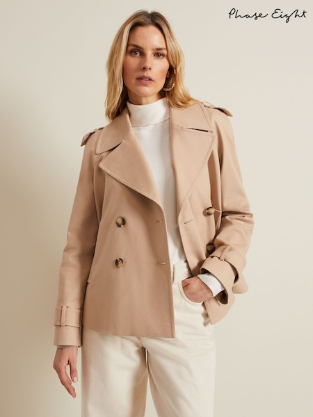 Phase Eight Natural Lola Cropped Trench Jacket (B44137) | €102