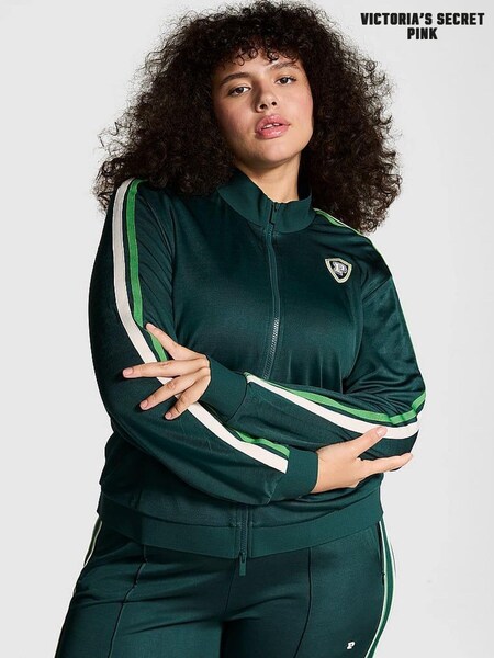 Victoria's Secret PINK Deep Forest Green Tracksuit Full Zip Jacket (B44156) | €27