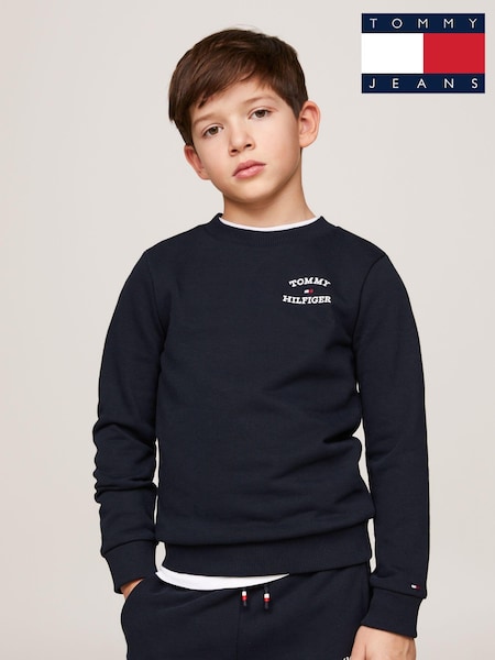 Tommy Hilfiger Blue Logo Sweatshirt (B44184) | €30 - €36